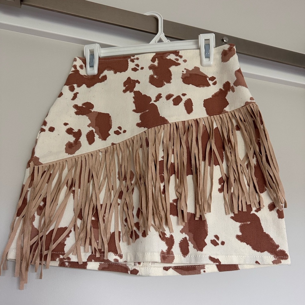 Women’s tight cow skirt